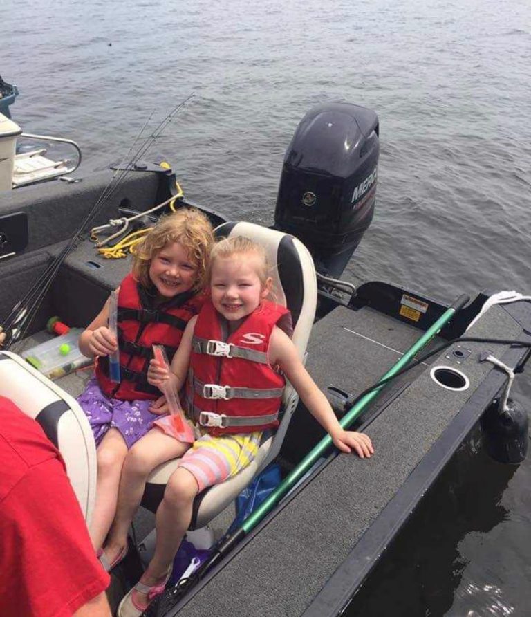 Children of all ages enjoy boat rides on Rice Lake.