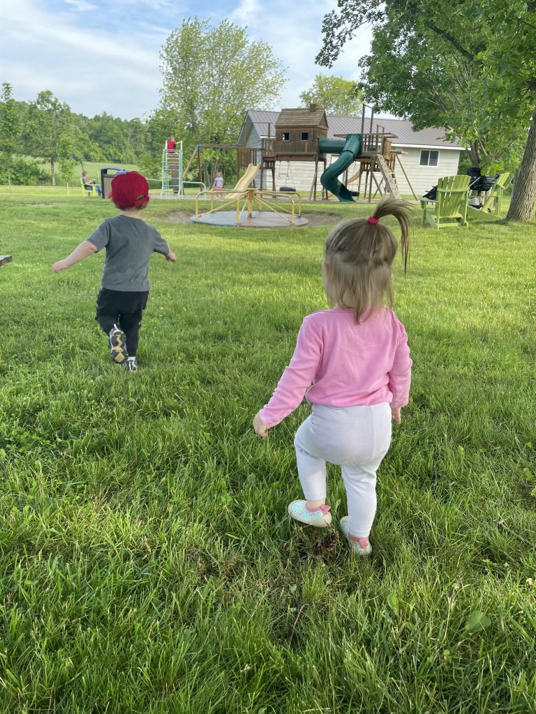 Children's playground at Southview Cottages.